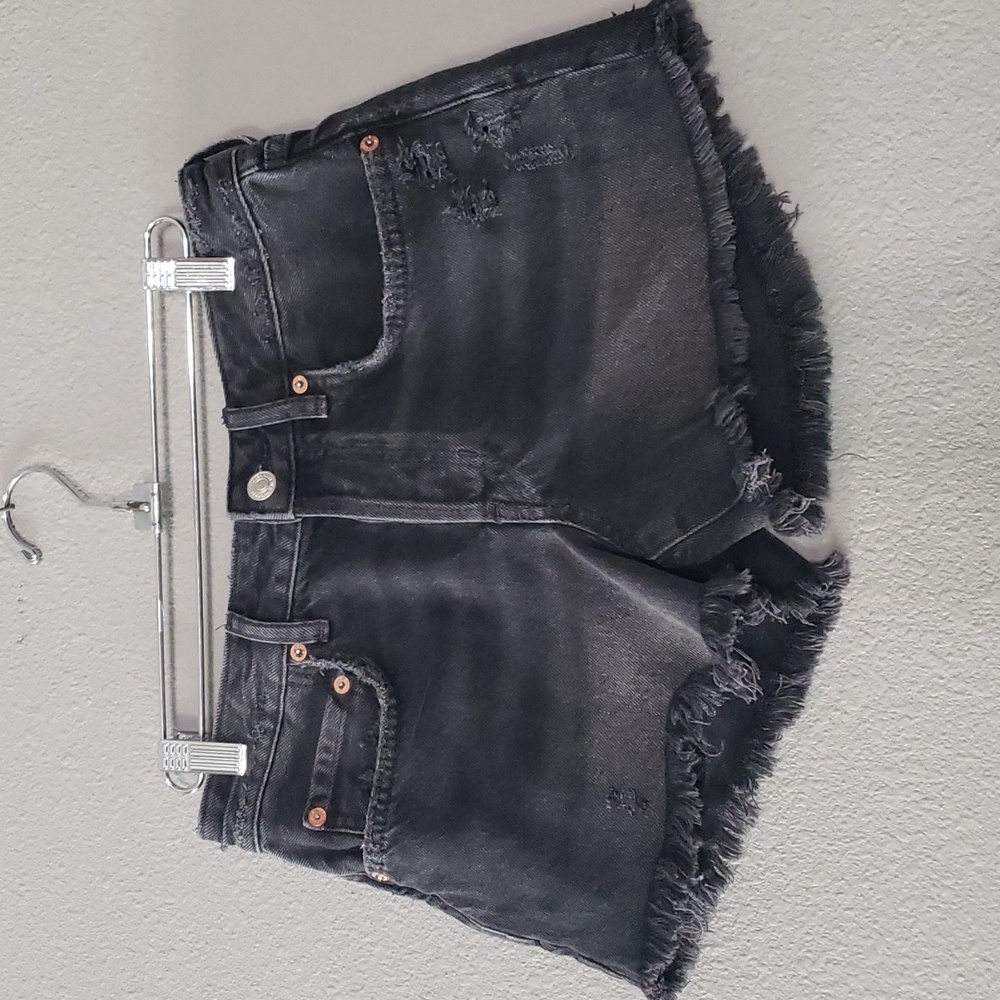 We The Free - Black denim shorts